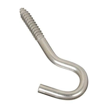 National Hardware National Hardware Silver Stainless Steel 4-7/8 in. L Screw Hook 220 lb 1 pk N220-822